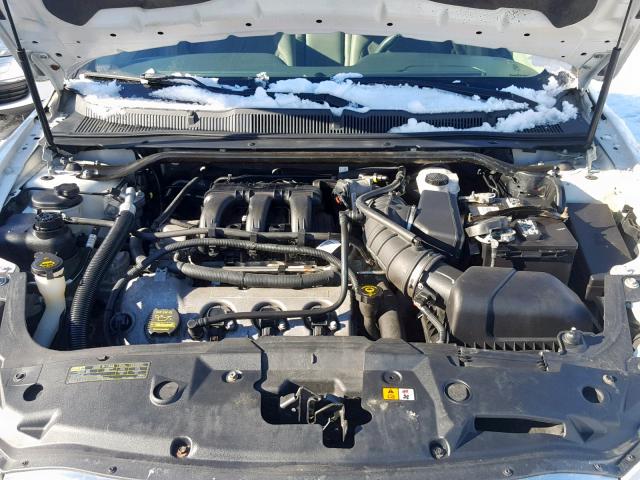 1FAHP2EW6AG126434 - 2010 FORD TAURUS SEL WHITE photo 7