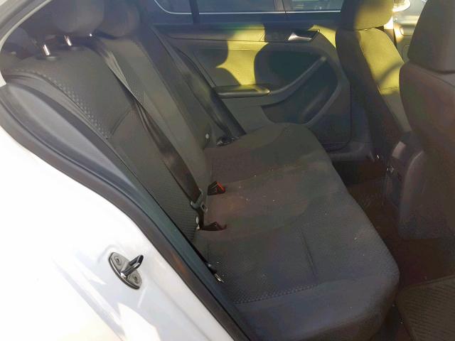 3VW2K7AJ1EM210336 - 2014 VOLKSWAGEN JETTA BASE WHITE photo 6