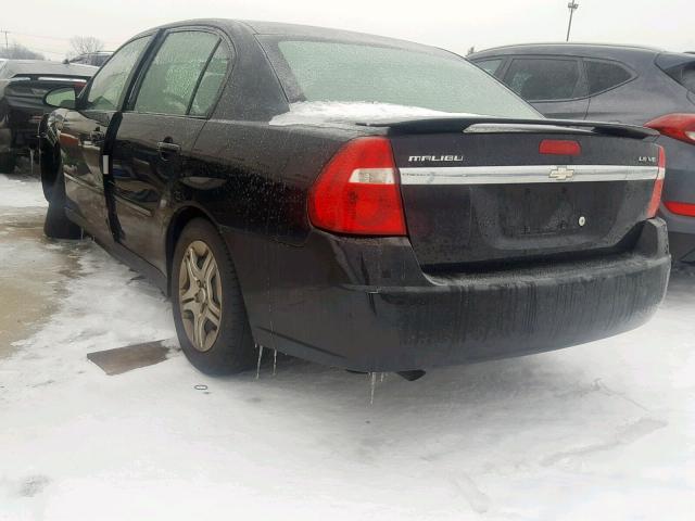 1G1ZS51896F179298 - 2006 CHEVROLET MALIBU LS Қара фото 3