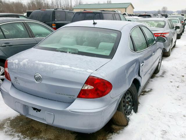 2G4WC582361150231 - 2006 BUICK LACROSSE C BLUE photo 4