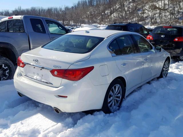 JN1BV7AR6FM398593 - 2015 INFINITI Q50 BASE WHITE photo 4