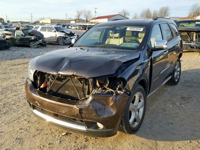 1C4RDJEG5CC306038 - 2012 DODGE DURANGO CI BURGUNDY photo 2