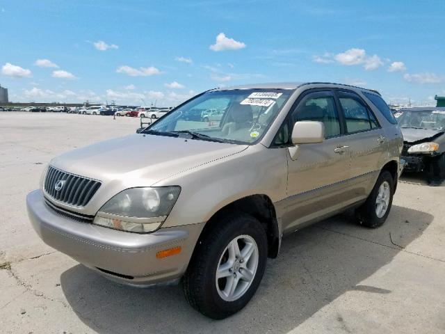 JT6GF10UXX0038701 - 1999 LEXUS RX 300 GOLD photo 2