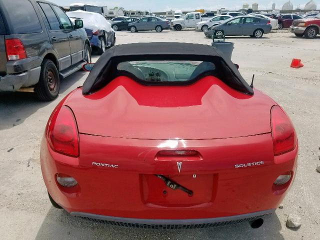 1G2MB33B46Y110574 - 2006 PONTIAC SOLSTICE RED photo 6