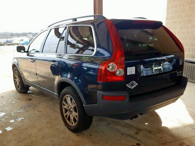 YV1CZ91H241038030 - 2004 VOLVO XC90 T6 BLUE photo 3