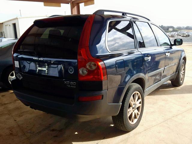 YV1CZ91H241038030 - 2004 VOLVO XC90 T6 BLUE photo 4