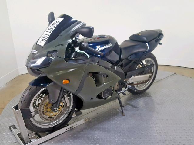 JKAZX4J175A057177 - 2005 KAWASAKI ZX600 J1 BLUE photo 4