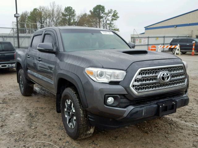 3TMCZ5AN0HM081424 - 2017 TOYOTA TACOMA DOU GRAY photo 1