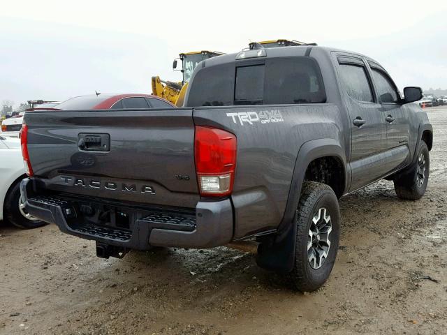 3TMCZ5AN0HM081424 - 2017 TOYOTA TACOMA DOU GRAY photo 4