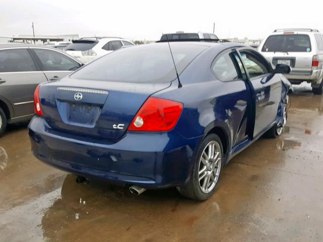 JTKDE177750031628 - 2005 TOYOTA SCION TC BLUE photo 4