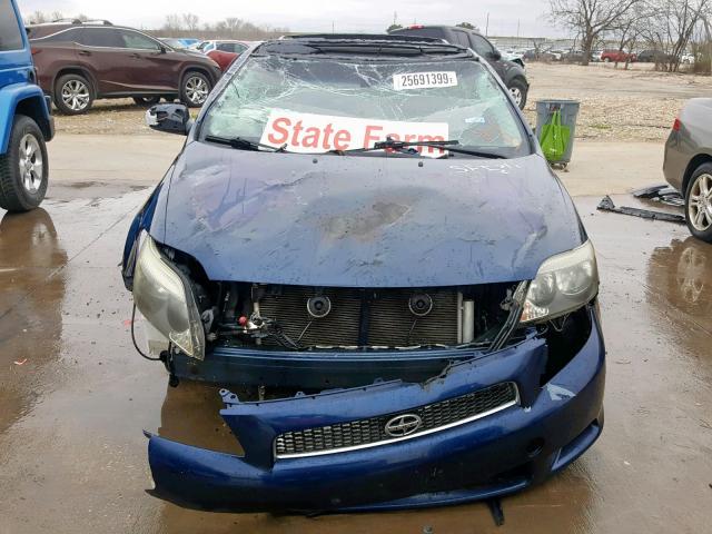 JTKDE177750031628 - 2005 TOYOTA SCION TC BLUE photo 9