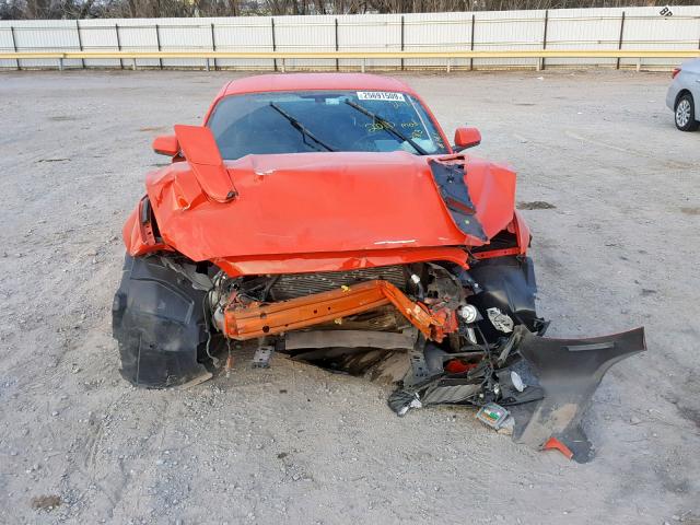 1FA6P8CF8F5302383 - 2015 FORD MUSTANG GT ORANGE photo 9