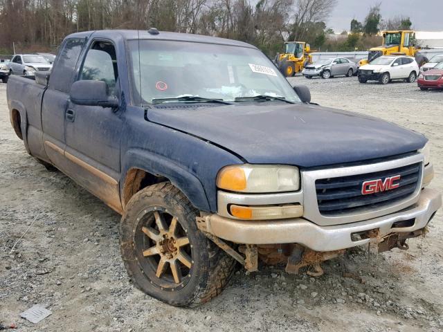 2GTEK19B151131458 - 2005 GMC NEW SIERRA BLUE photo 1