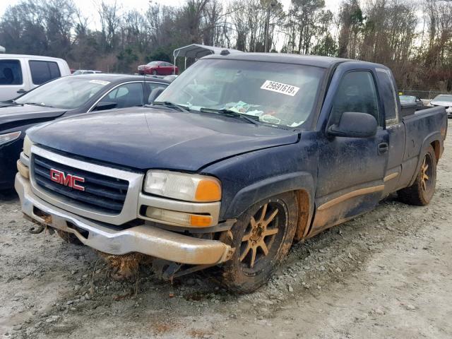 2GTEK19B151131458 - 2005 GMC NEW SIERRA BLUE photo 2