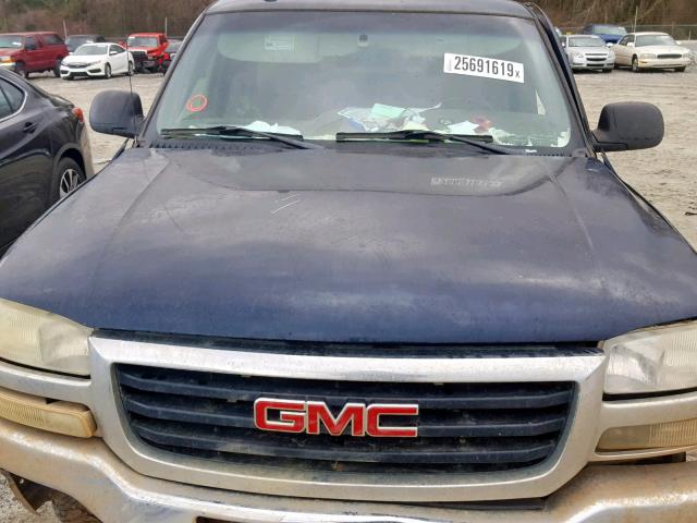 2GTEK19B151131458 - 2005 GMC NEW SIERRA BLUE photo 7