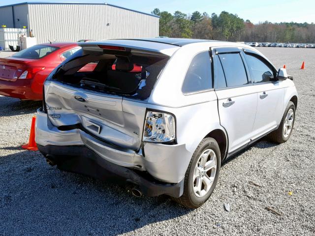 2FMDK3JC0BBA35530 - 2011 FORD EDGE SEL SILVER photo 4