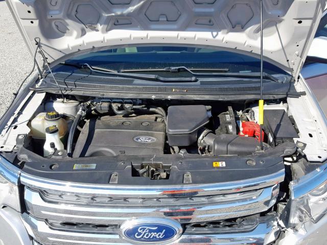 2FMDK3JC0BBA35530 - 2011 FORD EDGE SEL SILVER photo 7