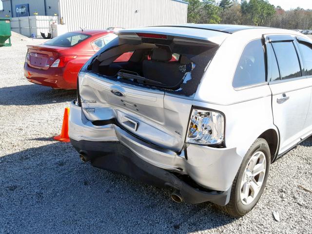 2FMDK3JC0BBA35530 - 2011 FORD EDGE SEL SILVER photo 9