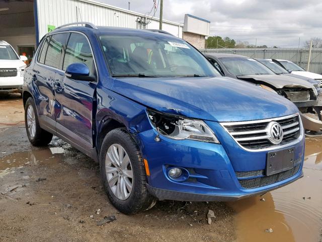 WVGBV75N99W000852 - 2009 VOLKSWAGEN TIGUAN SE BLUE photo 1