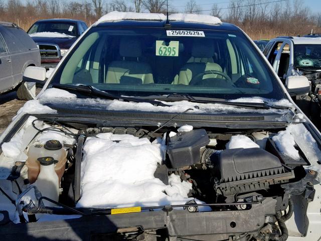 2FMDK3JCXEBA99756 - 2014 FORD EDGE SEL WHITE photo 7