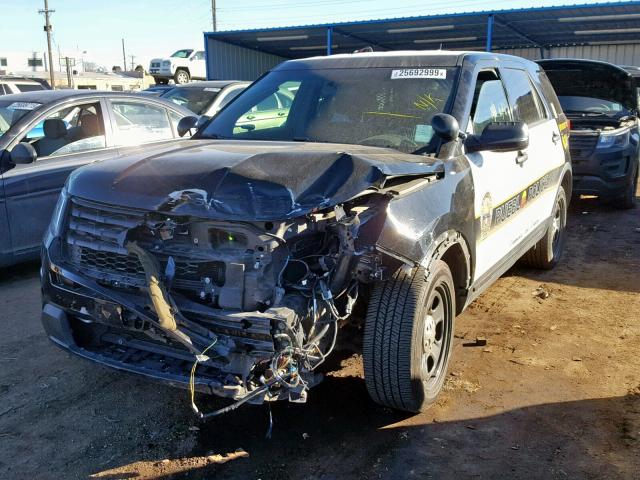 1FM5K8AR8HGA63714 - 2017 FORD EXPLORER P BLACK photo 2