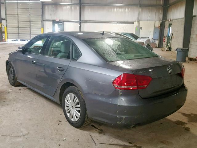 1VWAT7A37FC031120 - 2015 VOLKSWAGEN PASSAT S GRAY photo 3