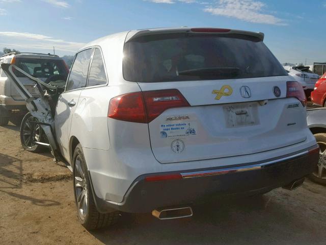 2HNYD2H52BH504447 - 2011 ACURA MDX ADVANC 白色 照片 3