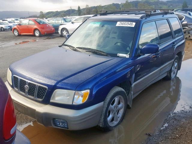 JF1SF65591H728066 - 2001 SUBARU FORESTER S BLUE photo 2