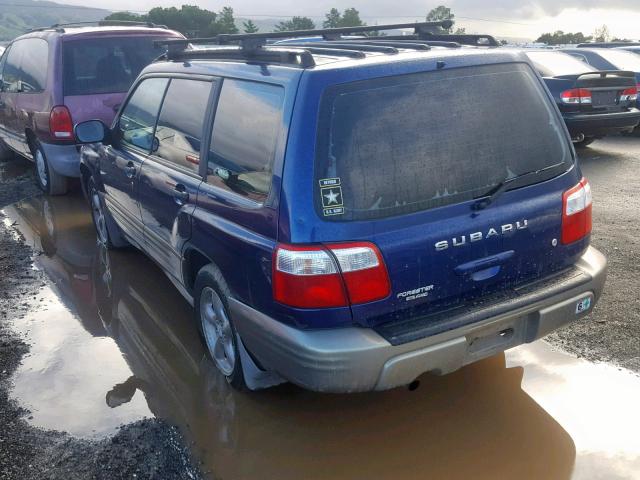 JF1SF65591H728066 - 2001 SUBARU FORESTER S BLUE photo 3