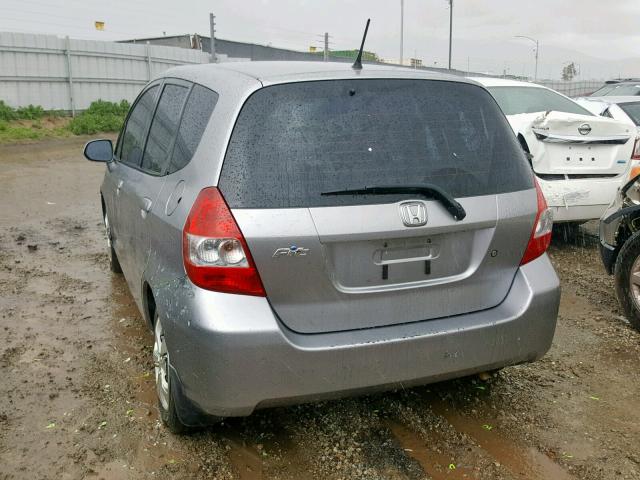 JHMGD38418S073176 - 2008 HONDA FIT GRAY photo 3