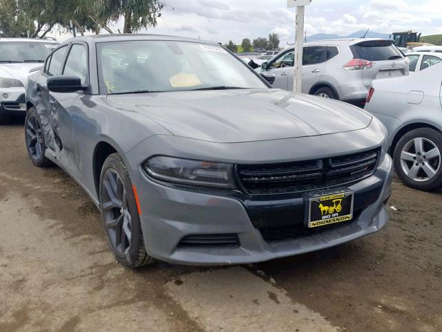 2C3CDXBG3KH535573 - 2019 DODGE CHARGER SX GRAY photo 1