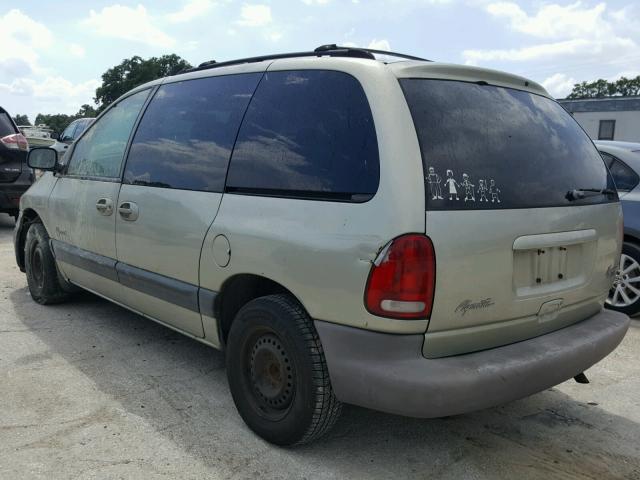 1P4GP45R1XB575775 - 1999 PLYMOUTH VOYAGER SE GREEN photo 3