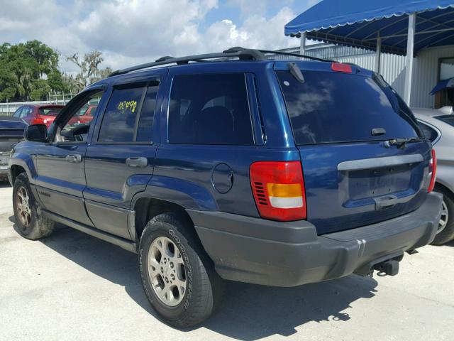 1J4G248S8YC376083 - 2000 JEEP GRAND CHER BLUE photo 3