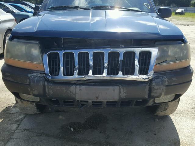 1J4G248S8YC376083 - 2000 JEEP GRAND CHER BLUE photo 9