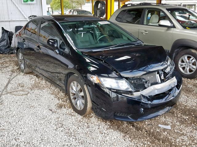 2HGFA1F94AH519389 - 2010 HONDA CIVIC EXL BLACK photo 1