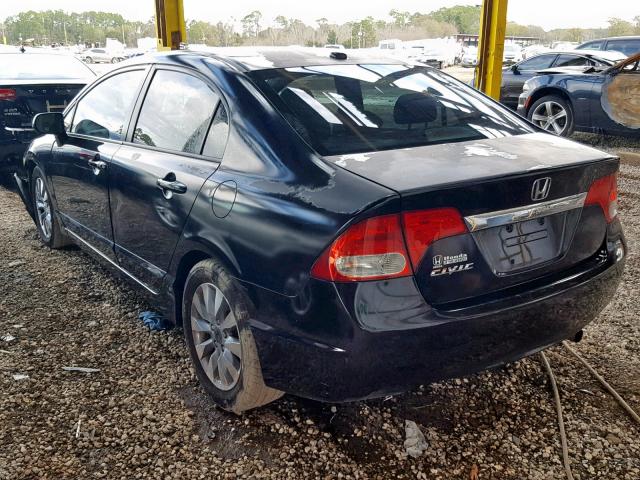 2HGFA1F94AH519389 - 2010 HONDA CIVIC EXL BLACK photo 3