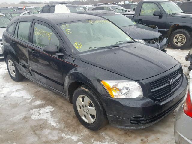 1B3HB28C77D407213 - 2007 DODGE CALIBER BLACK photo 1