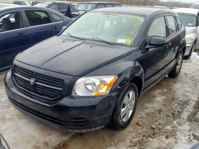 1B3HB28C77D407213 - 2007 DODGE CALIBER BLACK photo 2