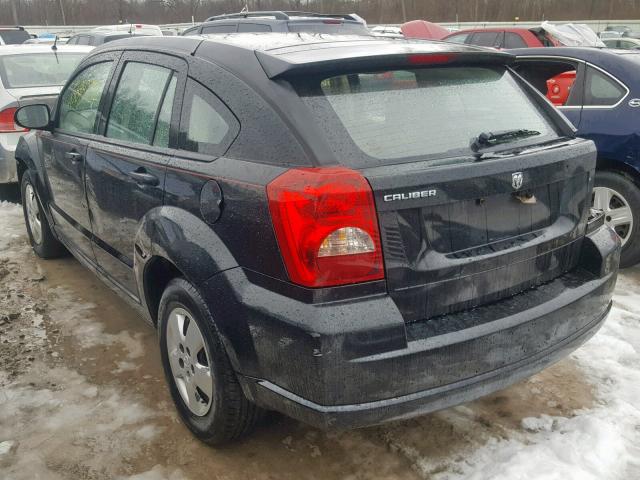 1B3HB28C77D407213 - 2007 DODGE CALIBER BLACK photo 3