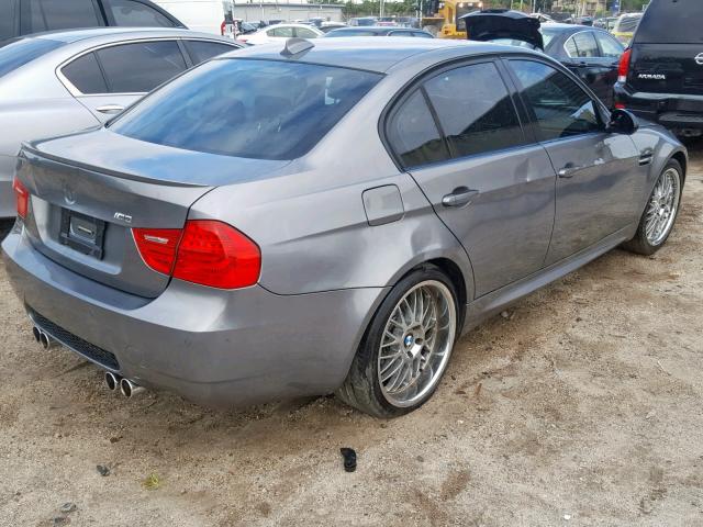 WBSPM9C55BE203818 - 2011 BMW M3 GRAY photo 4