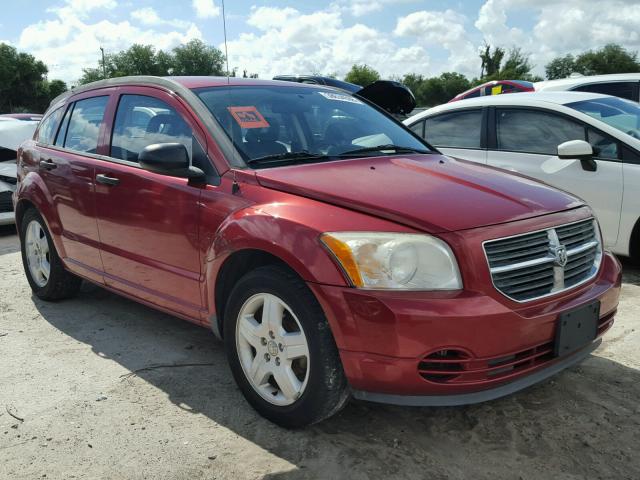 1B3HB48B48D587531 - 2008 DODGE CALIBER SX BURGUNDY photo 1