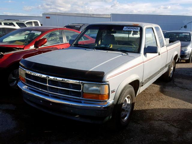 1B7GL23XXSS115478 - 1995 DODGE DAKOTA SILVER photo 2