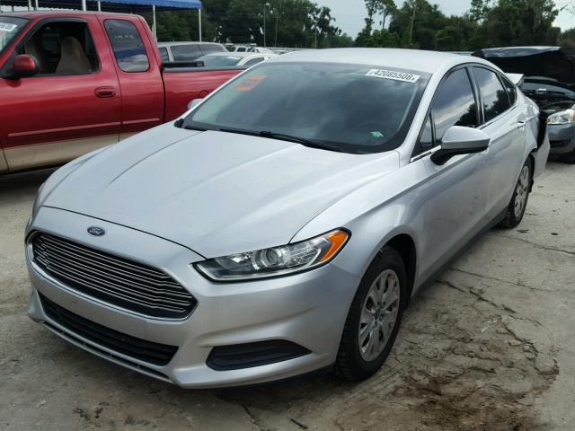 3FA6P0G76DR337731 - 2013 FORD FUSION S SILVER photo 2