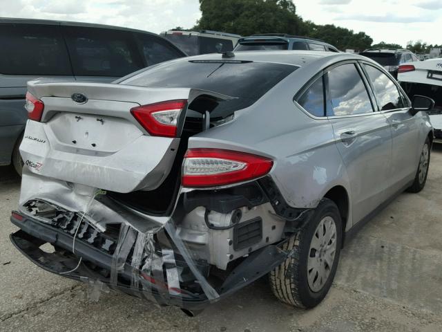 3FA6P0G76DR337731 - 2013 FORD FUSION S SILVER photo 4