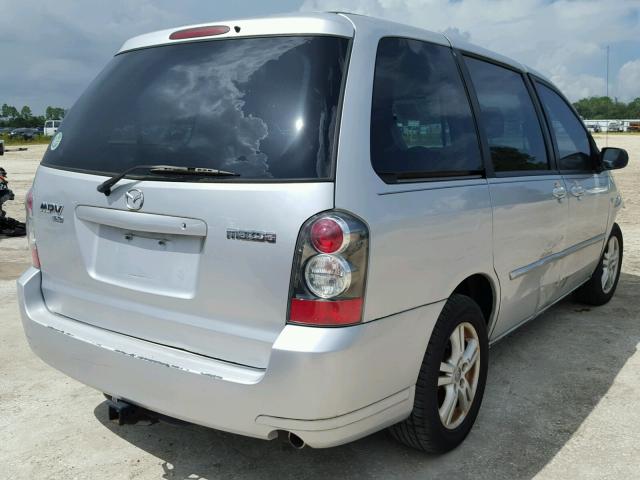 JM3LW28A260571686 - 2006 MAZDA MPV WAGON SILVER photo 4