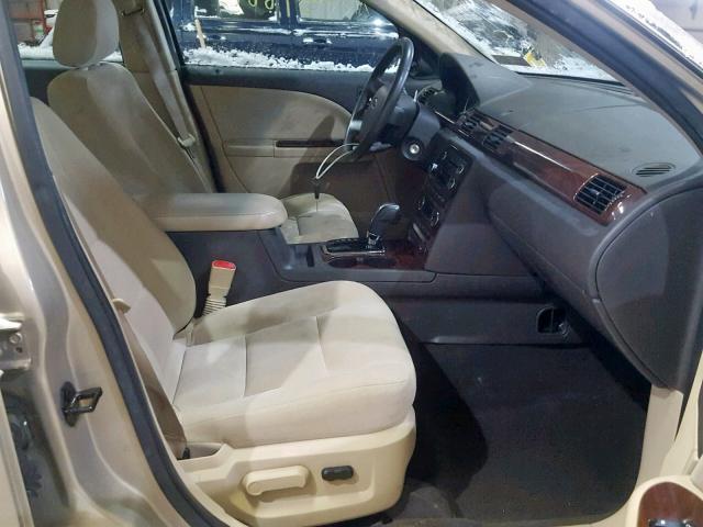 1FAHP27W98G133949 - 2008 FORD TAURUS SEL BEIGE photo 5