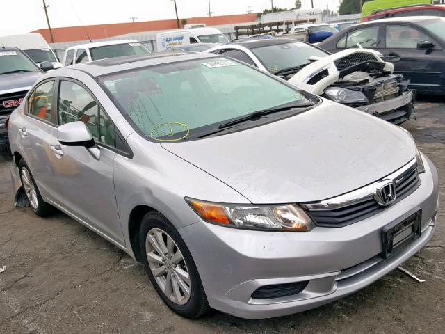 19XFB2F95CE363993 - 2012 HONDA CIVIC EXL SILVER photo 1