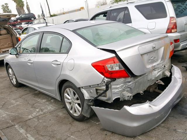 19XFB2F95CE363993 - 2012 HONDA CIVIC EXL SILVER photo 3