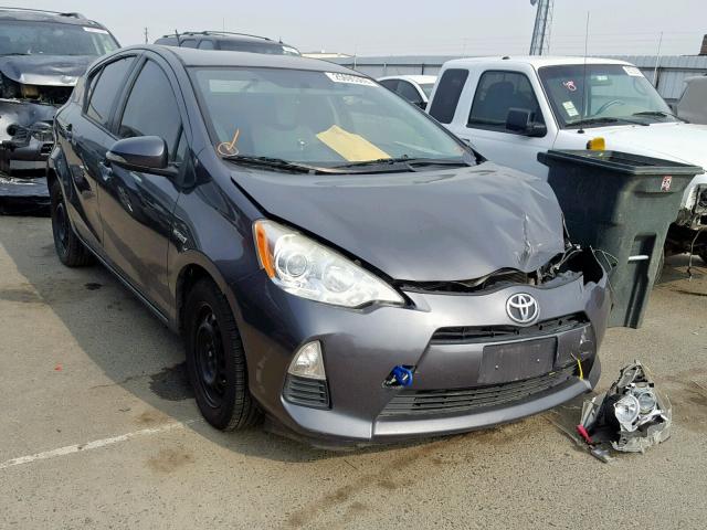 JTDKDTB3XC1017649 - 2012 TOYOTA PRIUS C CHARCOAL photo 1