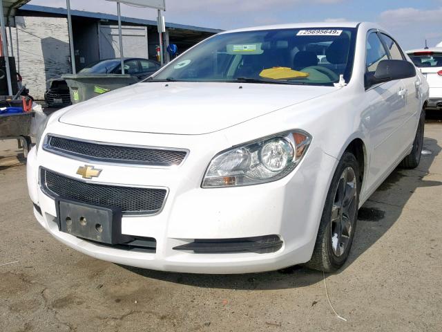 1G1ZA5EUXCF159258 - 2012 CHEVROLET MALIBU LS WHITE photo 2